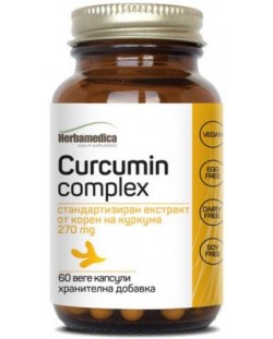 Curcumin Complex, 270 mg, 60 капсули, Herbamedica