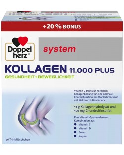 Doppelherz System Kollagen 11.000 Plus, 30 + 6 флакона
