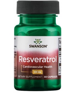 Resveratrol, 100 mg, 30 капсули, Swanson