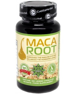 Maca Root, 500 mg, 80 капсули, Cvetita Herbal