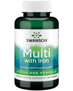 Multi with Iron, 90 капсули, Swanson