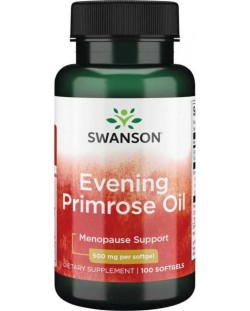 Evening Primrose Oil, 500 mg, 100 капсули, Swanson