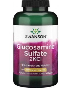 Glucosamine Sulfate 2KCl, 500 mg, 250 капсули, Swanson
