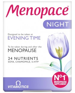 Menopace Night, 30 таблетки, Vitabiotics