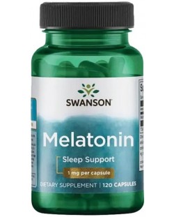 Melatonin, 1 mg, 120 капсули, Swanson