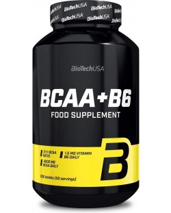 BCAA + B6, 200 таблетки, BioTech USA