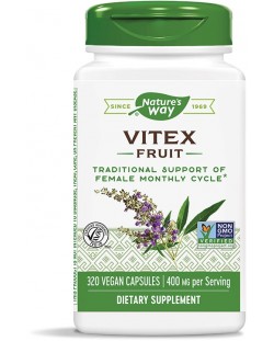 Vitex Fruit, 400 mg, 320 капсули, Nature's Way