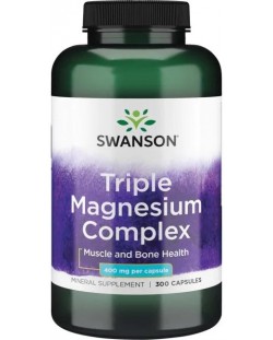 Triple Magnesium Complex, 400 mg, 300 капсули, Swanson