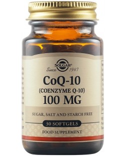 CoQ-10, 100 mg, 30 меки капсули, Solgar