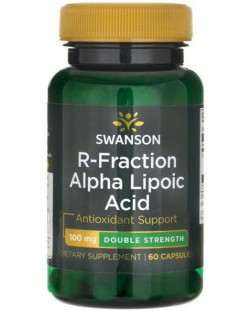 R-Fraction Alpha Lipoic Acid, 100 mg, 60 капсули, Swanson