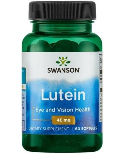 Lutein, 40 mg, 60 меки капсули, Swanson