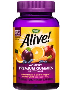 Alive Women's Premium Gummies, 75 таблетки, Nature's Way