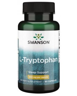 L-Tryptophan, 500 mg, 60 капсули, Swanson