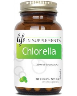 Chlorella, 420 mg, 120 веге капсули, Herbamedica