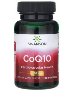 CoQ10, 100 mg, 100 меки капсули, Swanson