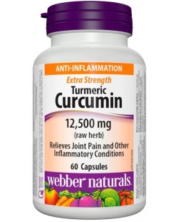 Turmeric Curcumin, 500 mg, 60 капсули, Webber Naturals