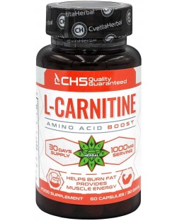 L-Carnitine, 500 mg, 60 капсули, Cvetita Herbal