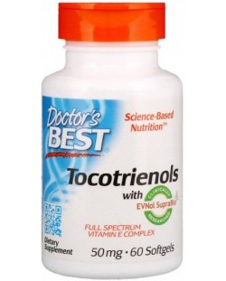 Tocotrienols with EVNol SupraBio, 50 mg, 60 капсули, Doctor's Best