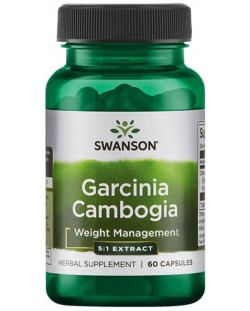 Garcinia Cambogia, 80 mg, 60 капсули, Swanson
