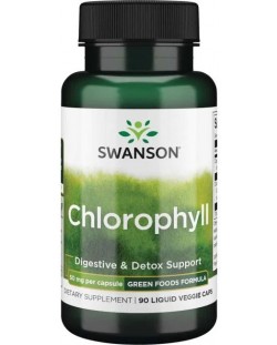Chlorophyll, 50 mg, 90 растителни капсули, Swanson