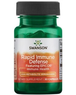 Rapid Immune Defense, Featuring Epicor, 30 капсули, Swanson