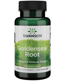 Goldenseal Root, 125 mg, 100 капсули, Swanson