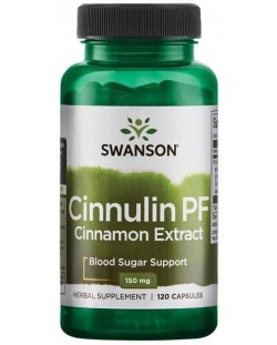 Cinnulin PF, 150 mg, 120 капсули, Swanson