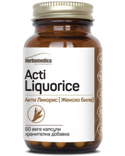 Acti Liquorice, 400 mg, 60 веге капсули, Herbamedica