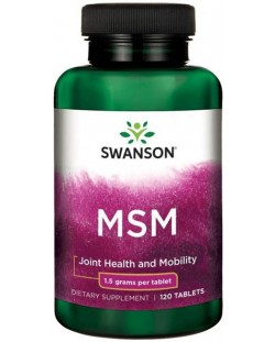 MSM, 1.5 g, 120 таблетки, Swanson