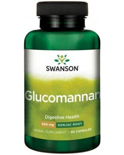 Glucomannan, 665 mg, 90 капсули, Swanson