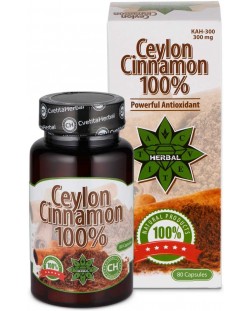 Ceylon Cinnamon 100%, 80 капсули, Cvetita Herbal