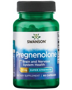 Pregnenolone, 50 mg, 60 капсули, Swanson