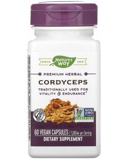 Cordyceps, 500 mg, 60 капсули, Nature’s Way