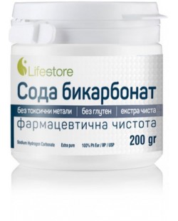 Сода бикарбонат, 200 g, Lifestore