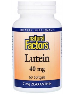 Lutein 40 mg, 60 софтгел капсули, Natural Factors