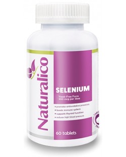 Selenium, 200 mcg, 60 таблетки, Naturalico