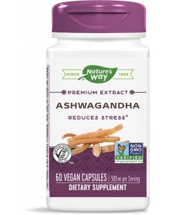 Ashwagandha, 500 mg, 60 капсули, Nature's Way