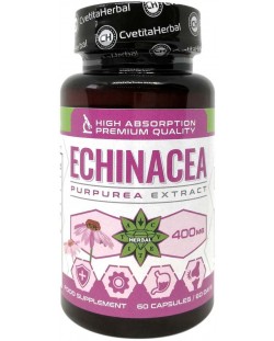 Echinacea, 400 mg, 60 капсули, Cvetita Herbal