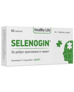 Selenogin, 60 таблетки, Healthy Life