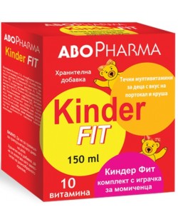 Kinder Fit, 150 ml + играчка за момичета, Abo Pharma