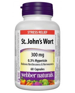 St. John’s Wort, 300 mg, 60 капсули, Webber Naturals