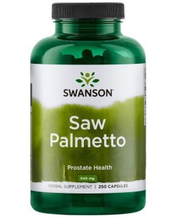 Saw Palmetto, 540 mg, 250 капсули, Swanson