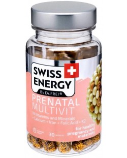 Prenatal Multivit, 30 капсули, Swiss Energy