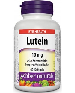Lutein, 10 mg, 60 софтгел капсули, Webber Naturals