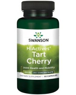 HiActives Tart Cherry, 465 mg, 60 капсули, Swanson