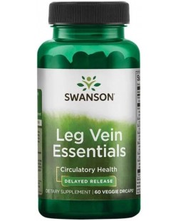 Leg Vein Essentials, 60 растителни капсули, Swanson