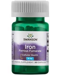 Iron, 18 mg, 60 капсули, Swanson