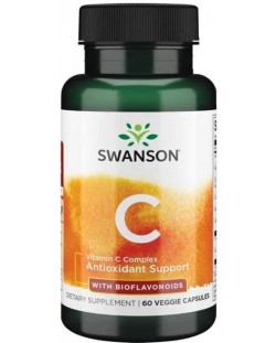 Vitamin C Complex with Bioflavonoids, 60 капсули, Swanson