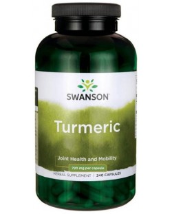Turmeric, 720 mg, 240 капсули, Swanson