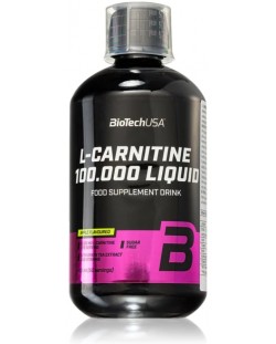 L-Carnitine 100 000 Liquid, ябълка, 500 ml, BioTech USA